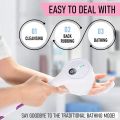 Imported Brand Electric Body Brush Electric Massaging Bath Silicon Body Scrubber Waterproof Exfoliating Brush Shower 5 Heads Skin Scrubber With Long Handle For Men/Women 3 Mode Battery Cleansing 1PC Random Color. 
