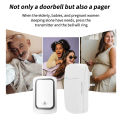 Self-Powered Wireless Doorbell, Household Anti-Theft Door Digital Music Chime Remote Control for Elderly Person's Call Device. 