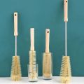 Long Handle Bottle Brush Cleaner for Kitchen Cleaning Brush Wooden Handle Nylon Bristles Small Brush for Kitchen Cleaning Tools.