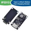 Type-C USB Input High Current 3A Polymer ion Ternary Lithium Battery Quick Fast Charging Board IP2312 CC/CV Mode 5V To 4.2V.