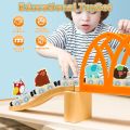 Montessori Magnetic Wooden Train Toys Early Educational Cognition Animal Toy Sorting Learning Teaching Car Cartoon Set For Kids. 