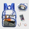 Mini Clear Pvc Backpack Waterproof Transparent Storage Bag Casual Travel Toiletry Pouch Portable Student Stationery Organizer. 