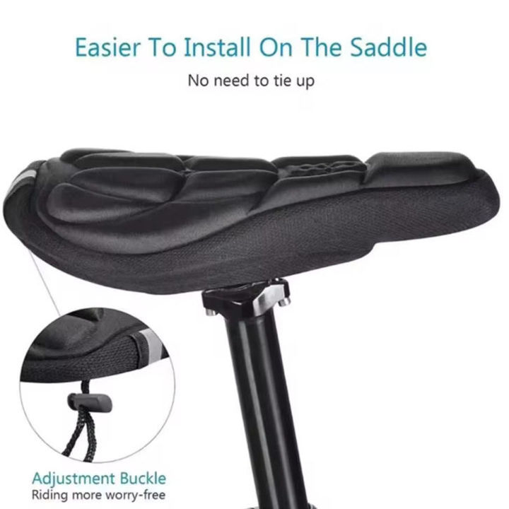 PINMOAP%201PC%20Mountainous%20Bicycle%20Seat%20Cover%20Thickened%20Comfortable%20Foam%20Cushion%203D%20Breathable%20Silica%20Gel%20Riding%20Accessories%20-%20Image%203