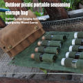 Outdoor Camping Spice Bottle Bag Set Portable Camping Picnic Seasoning Bottle Storage Bag Condiment Jar Seasoning Bottle Holder. 