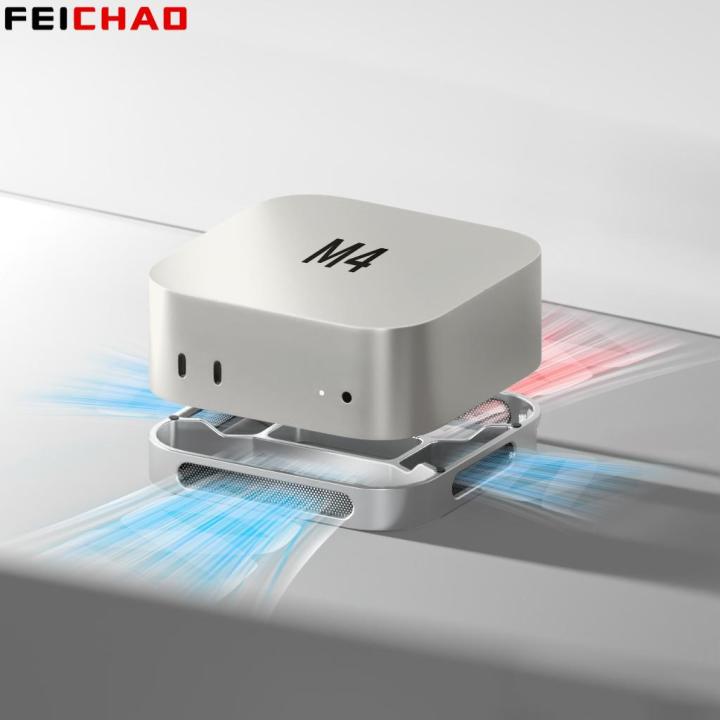 For%20Mac%20mini%20M4/M4%20Pro%20Desktop%20Stand%20Computer%20Riser%20Dustproof%20Base%20Heat%20Dissipation%20Bracket%20Aluminum%20Alloy%20Cooling%20Holder%20Dock%20-%20Image%205