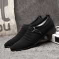 TTJJ Men Casual Shoes Pointed Toe Formal Shoes Canvas Shoes Fashion Business Shoes Non Slip Casual Shoes for Men. 