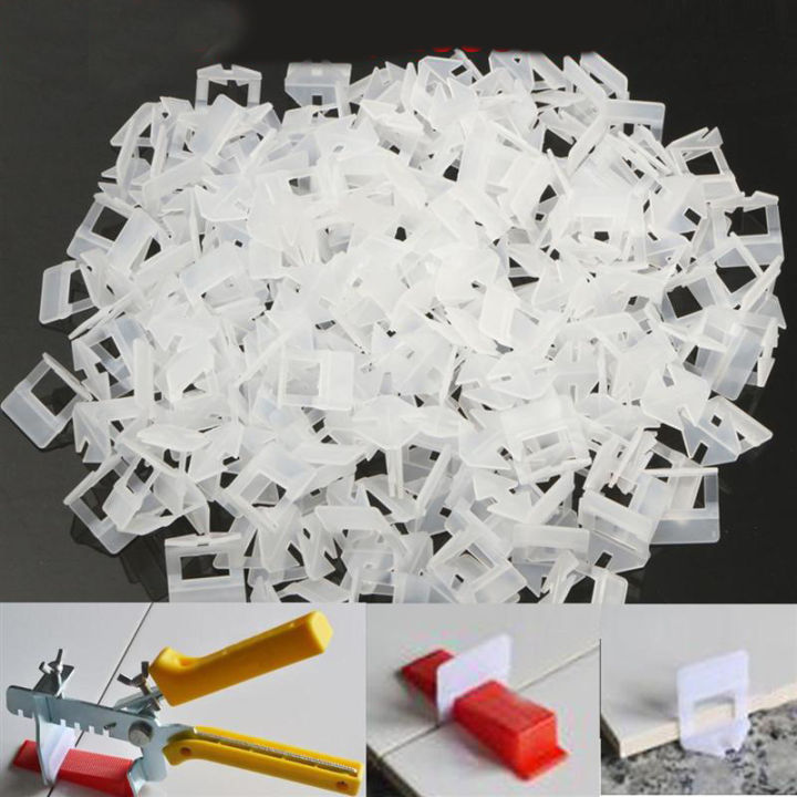100PCS Tile Leveling System Clips PE Tiles Leveler Spacers Use For Ceramic Wall Tile Leveling System Construction Tools
