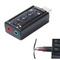 Usb external sound card with 7.1 sterio channel. 