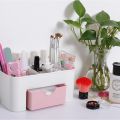 Nail Art Organizer Desktop Drawer Cosmetic Storage Box Makeup Brush Organizer Box Jewelry Lipstick Mask Compartment. 
