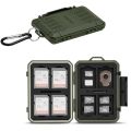 22 Slots SD Card Case Holder Waterproof Memory Card Storage Box for 8 SD SDHC SDXC Cards +12 MicroSD TF MSD Cards+2Nano SIM Card. 