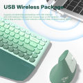 MOFII Ergonomic 2.4G Wireless Keyboard Mouse Combo with Wrist Rest,Split Design,1600DPI Vertical Mouse for PC/Laptop/Desktop. 