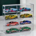 Acrylic Car Display Box 1:64 For Hot Wheels Car Model Toy 8 Grid Cabinet Rack Dustproof Stackable Car Storage Boxes Transparent. 