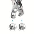 1 Set 1/4 Inch Grommet Eyelet Plier Set, Eyelet Hole Punch Pliers Kit With 100 Metal Eyelets, Grommet Tool Kit For Leather Cloth.