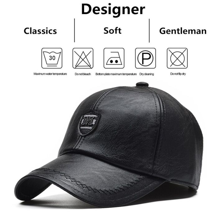 M%20Label%20Pu%20Leather%20Baseball%20Caps%20Spring%20and%20Autumn%20Outdoor%20Adjustable%20Casual%20Hats%20Sunscreen%20Hat%20-%20Image%206
