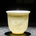 Chinese white porcelain cup goat fat jade personal cup Tea set ceramic host cup sample tea cup Kung Fu tea cup cup.