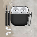 Silicone Earphone Case For AirPods 4 Case Wireless Headphones Earbuds Case with Hook.