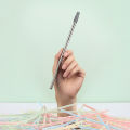 Telescopic Reusable Drinking Straws Stainless Steel Metal Straws Folding Straw Set With Case Cleaning Brush Camping Travel Straw.