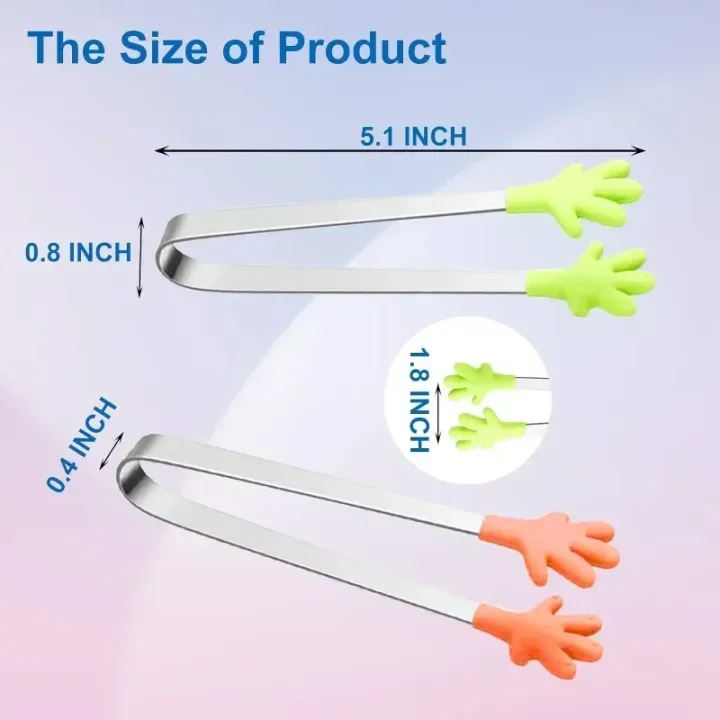 5PCS%20Mini%20Tong,%20Hand%20Shape%20Silicone%20Food%20Tongs,%205Inch%20Kid%20Tongs%20for%20Sugar%20Cubes%20Kitchen%20Tongs%20Perfect%20for%20Kids%20-%20Image%202