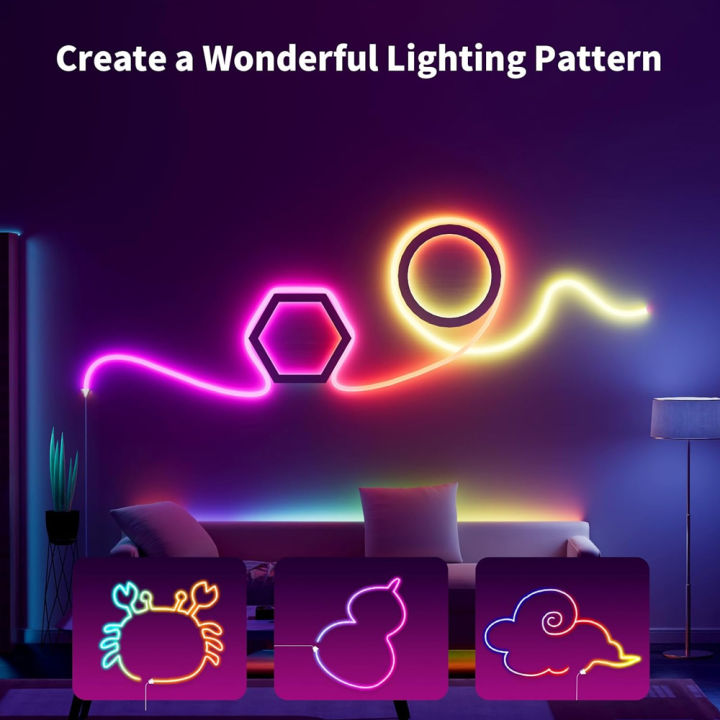 Tuya%20Zigbee%2024V%205m%2010m%20Neon%20RGBIC%20LED%20Strip%20Waterproof%20WS2811%20Addressable%20Party%20Game%20Room%20Light%20RF%20Remote%20for%20Alexa%20%20Home%20-%20Image%205