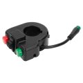 Horn Switch 5pin Waterproof Connector for Kugoo M4/Pro Electric Scooter 3 in 1 Replace Handlebar Headlight Turn Signal Switch. 