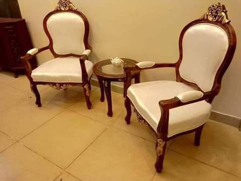 "Exquisite Chinioti Cushion Chairs by RCF: Traditional Elegance and Comfort on Daraz"