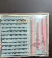 DIY Eyelash Extension kit,Lash Cluster kit waterproof Strong Hold Eyelash Bond, Eyelash Remover and Tweezer (200 Clusters).. 