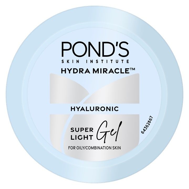 POND'S Super Light Gel Oil Free Face Moisturizer 100 ml | With Hyaluronic Acid & Vitamin E for Fresh Glowing Skin & 24 hr Hydration - Daily Use