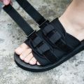 High Quality Outdoor Men Slippers Hook&Loop Canvas Casual Couple Shoes Slip-on Beach Slippers Sandals Women Shoes Flip Flops.