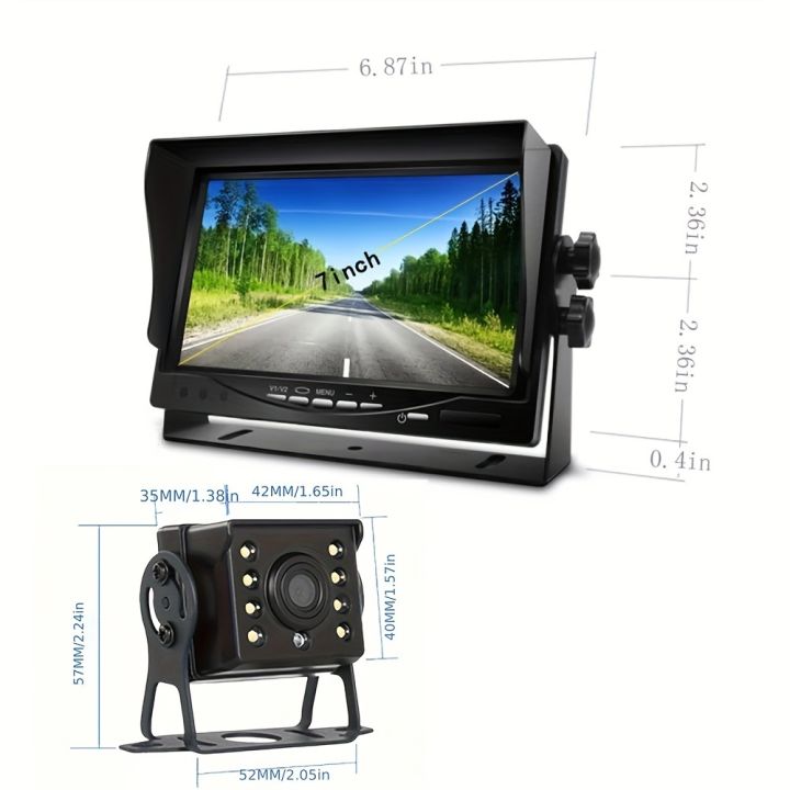 Universal Night Vision Rear View Camera with 7