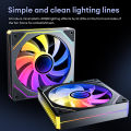 PRISM 7 PRO Case Cooling Fan 12cm ARGB 5V 3Pin 4 Pin PWM Computer Chassis Fan Infinity Mirror Silent Ventilador. 
