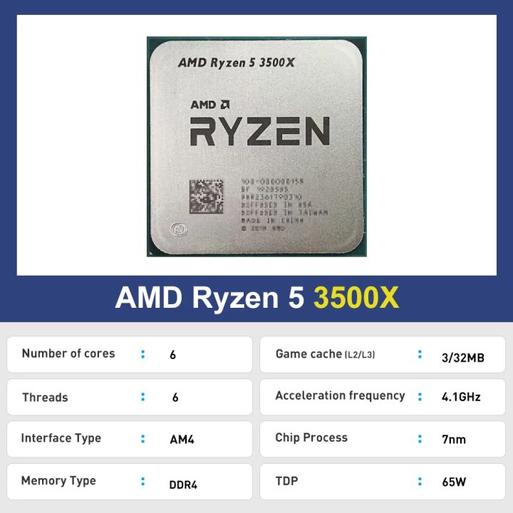AMD%20Ryzen%205%203500X%20New%206-Core%206-Tread%20DDR4%20Socket%20AM4%20CPU%20Processor%20R5%203500x%203000%20Series%204.1GHz%20TDP%2065W%20but%20no%20fan%20-%20Image%202