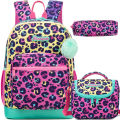 Backpack for Girls with Lunch Bag Pencil Case School Bags Sets for Boys 3pcs for Elementary Student Teen. 
