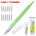 Craft Cutting Pen Tools 360 Degree Rotating Blade 3 Heads Stainless Steel Blade DIY Durable Portable Art Carving Cutter Knife. 