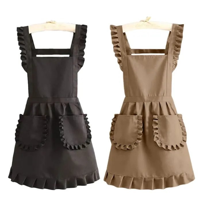 Lovely%20Cotton%20Lace%20Aprons%20Waterproof%20Cross%20Back%20Cooking%20Aprons%20Large%20Pockets%20Cute%20Art%20Painting%20Apron%20for%20Florist%20Shop%20-%20Image%202