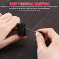 SEAMETAL 59Pcs Car Terminal Removal Kit Universal Wire Plug Connector Extractor Puller Pin Remover Repairing Disassembly Tool. 