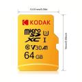 KODAK Micro SD Card Driving Recorder 64GB Memory Card For Mobile Phone PC Earphone Speaker HD Camera.