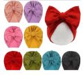 Pack of 3 Premium Turban Caps for Baby Girls Newborn Kids Big Bow Hat Hair Band Cute Stylish mixcolor turban Cap. 