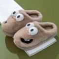 New Funny Cartoon Winter Soft Sole Mens Indoor Floor Non-slip Platform Slides Warm Plush Slippers Male Home Casual Cotton Shoes. 