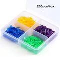 200Pcs/Pack Dental Disposable Tooth Gap Wedges with End Hole 4 Sizes Plastic Medical Oral Care Accessories for Dentist Clinic.