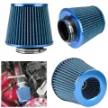 76MM 3 Inch Car Air Filters Induction Kit Sport Power Mesh Cone Universal Car Accessories Cold Air Intake Filter High Flow. 