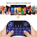 2.4G Air Mouse with Touchpad Keyboard i8 Arabic French Spanish Russian Backlit Mini Wireless Keyboard for PC Android TV Box. 