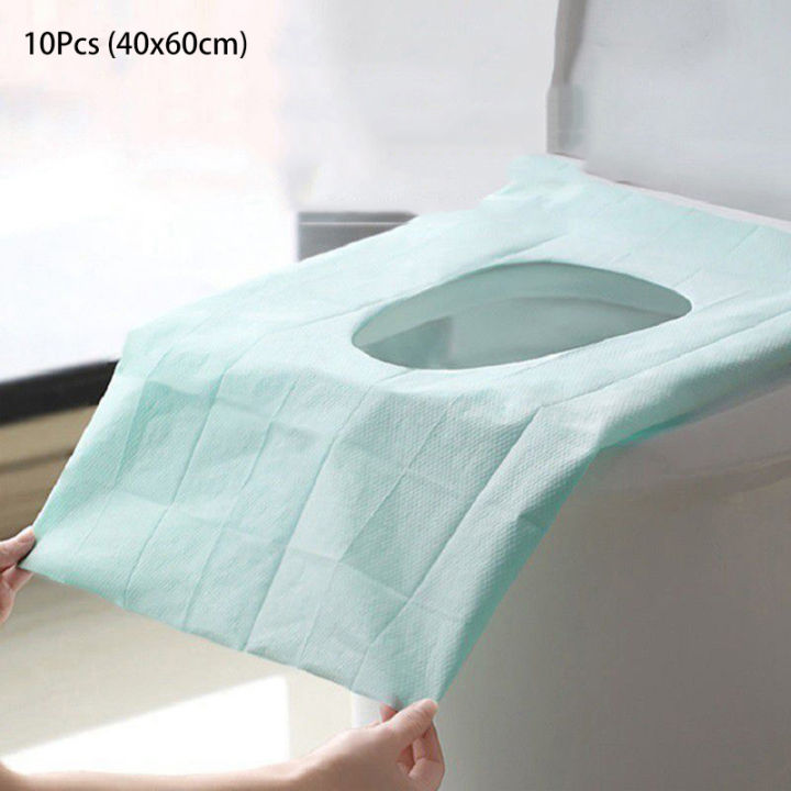 10 PCS Toilet Seat Covers Disposable for Wrapped Travel Toddlers Potty Training In Public Restrooms Toilet Liners Travel