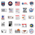 50Pcs NASA Stickers Spaceship Decals DIY Waterproof Sticker For Phone Laptop Suitcase Notebook Skateboard. 
