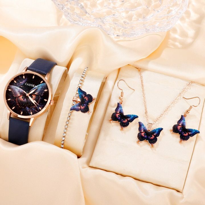 5PCS%20Set%20Women%20Fashion%20Butterfly%20Quartz%20Watch%20Brand%20Design%20Female%20Clock%20Leather%20Band%20Ladies%20Casual%20Wrist%20Watch%20Reloj%20Mujer%20-%20Image%202