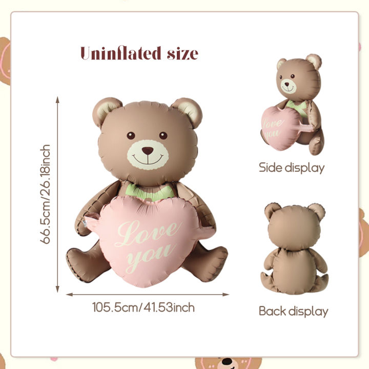3D%20Lying%20Cartoon%20Matte%20Heart%20Bear%20Aluminum%20Film%20Balloon,%20Suitable%20for%20Birthday%20Party,%20Valentine's%20Day%20Decoration,%20Baby%20Shower%20-%20Image%207