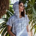 1pc Turkish Surf Poncho Changing Towel, Swim Robes, Surf Poncho, Beach Towel for Adult Men Women Beach Pool.
