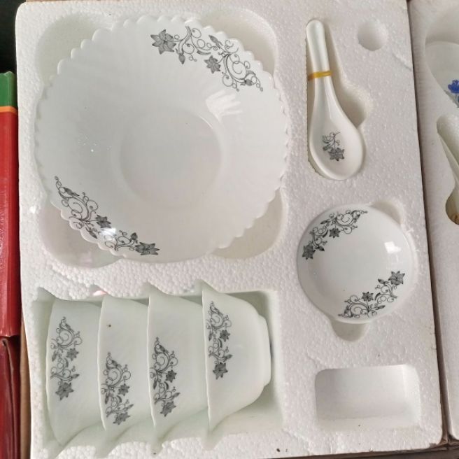 10 pieces soup set, nasir opal glassware.