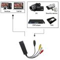 USB2.0 Audio Video Capture Card TV Tuner VHS To DVD Video Capture Converter For Win7/8/XP/Vista with USB Cable.