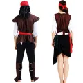 Pirate Cosplay Carnival Halloween Caribbean Pirates Couple Costume Captain Huntress Clubwear Play Suit Cosplay Fancy Party Dress. 
