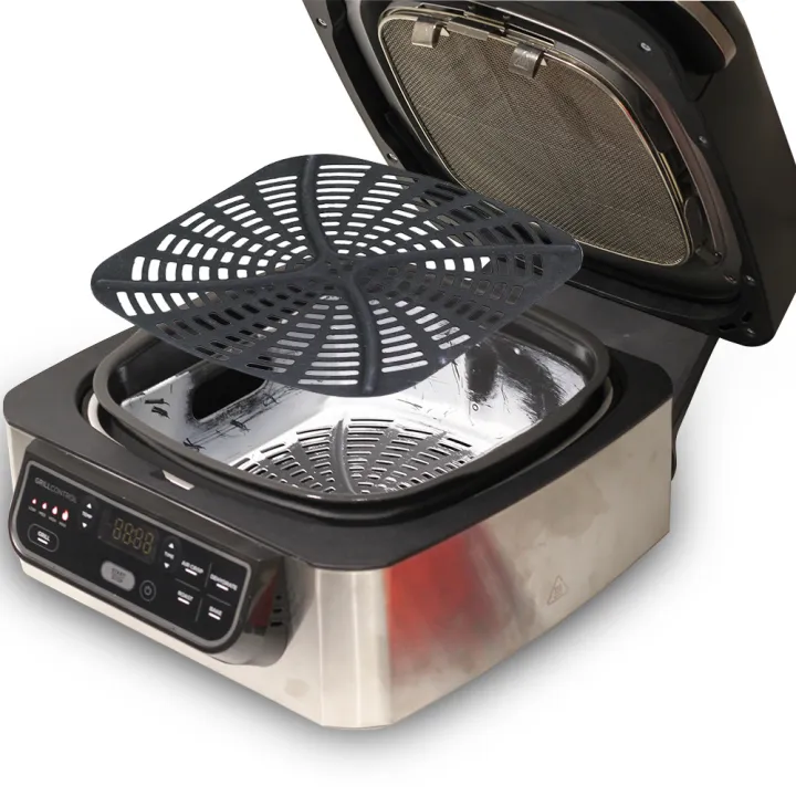 Stainless%20Steel%20Splatter%20Shield%20For%20AG301%20Reusable%205-in-1%20Indoor%20Grill%20Accessories%20Stainless%20Steel%20Splatter%20Screen%20For%20Ninja%20-%20Image%203